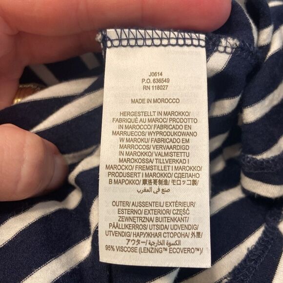 Boden Blue & White Striped Sienna Jersey Maxi Dress Size 4R - Picture 7 of 9